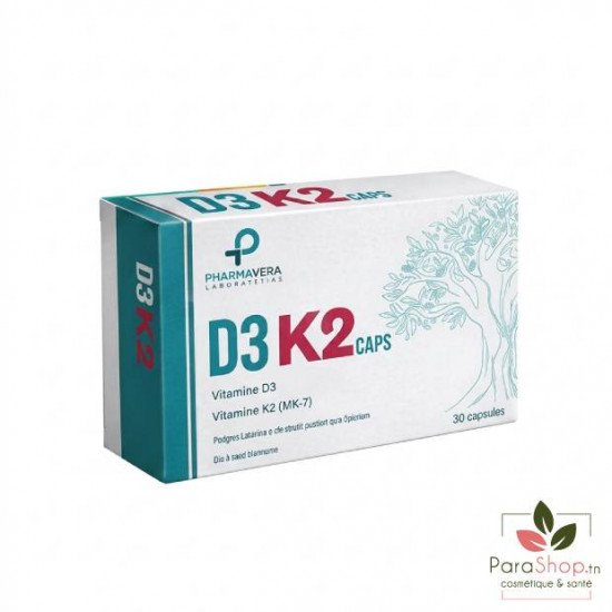 PHARMAVERA D3 K2 30 CAPSULES PHARMAVERA D3 K2 30 CAPSULES