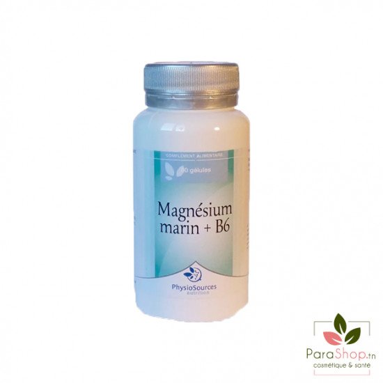 PHYSIOSOURCES MAGNESIUM MARIN + VIT B6 - 60 GELULES