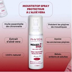 PHYTEAL MOUSTISTOP SPRAY PROTECTEUR 100ML PHYTEAL MOUSTISTOP SPRAY PROTECTEUR 100ML