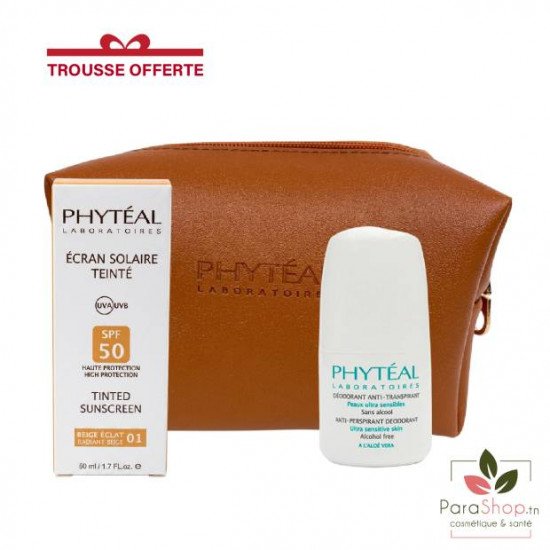 PHYTEAL PACK ECRAN TEINTE BEIGE ECLAT SPF50 + DEODORANT ANTI TRANSPIRANT