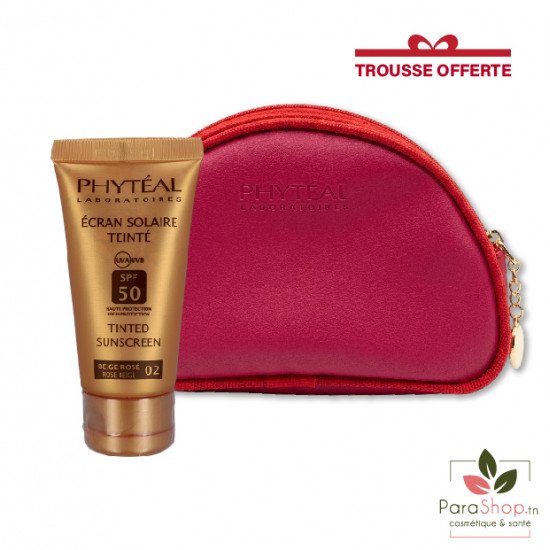 PHYTEAL TROUSSE ECRAN TEINTE BEIGE ROSE SPF50 50ML PHYTEAL TROUSSE ECRAN TEINTE BEIGE ROSE SPF50 50ML