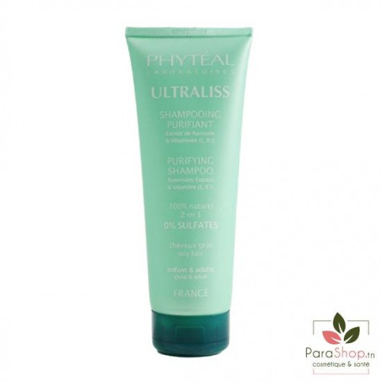 PHYTEAL ULTRALISS SHAMPOOING PURIFIANT CHEVEUX GRAS AU ROMARIN 250ML PHYTEAL ULTRALISS SHAMPOOING PURIFIANT CHEVEUX GRAS AU ROMARIN 250ML