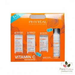 PHYTEAL VITAMINE C COFFRET SERUM + ECRAN + MOUSSE ET CREME GRATUITES