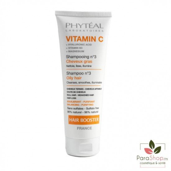 PHYTEAL VITAMINE C SHAMPOOING BOOSTER N°3 CHEVEUX GRAS 250ML