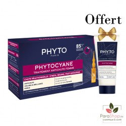 PHYTO PACK PHYTOCYANE ANTICHUTE REACTIONNELLE FEMME + PHYTOCYANE SHAMPOOING 100ML - BF 2025 PHYTO PACK PHYTOCYANE ANTICHUTE REACTIONNELLE FEMME + PHYTOCYANE SHAMPOOING 100ML - BF 2025