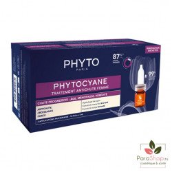 PHYTO PHYTOCYANE TRAITEMENT ANTICHUTE PROGRESSIVE FEMME 12X5ML PHYTO PHYTOCYANE TRAITEMENT ANTICHUTE PROGRESSIVE FEMME 12X5ML