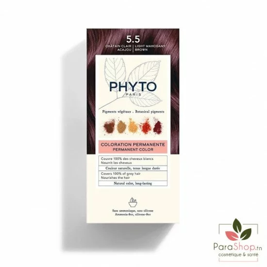 PHYTOCOLOR - COULEUR SOIN 5.5 CHATAIN CLAIR ACAJOU PHYTOCOLOR - COULEUR SOIN 5.5 CHATAIN CLAIR ACAJOU