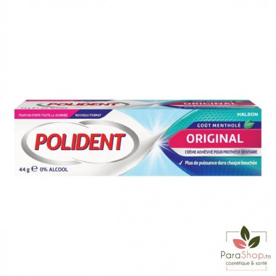 POLIDENT ORIGINAL CREME ADHESIVE MENTHOLEE 44G