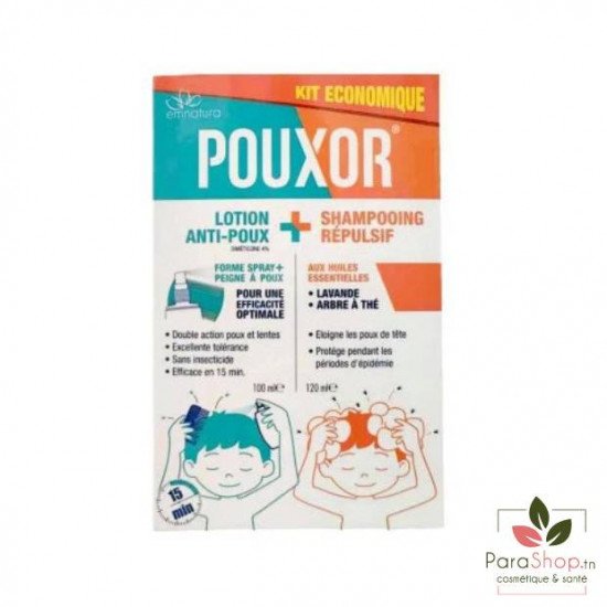 POUXOR KIT LOTION + SHAMPOING REPULSIF POUXOR KIT LOTION + SHAMPOING REPULSIF