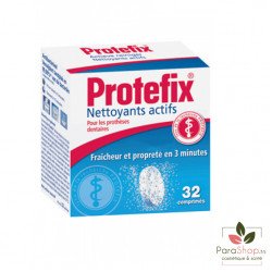 PROTEFIX NETTOYANTS ACTIFS POUR LES PROTHESES 32 Comprimes PROTEFIX NETTOYANTS ACTIFS POUR LES PROTHESES 32 Comprimes