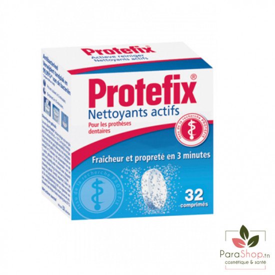 PROTEFIX NETTOYANTS ACTIFS POUR LES PROTHESES 32 Comprimes