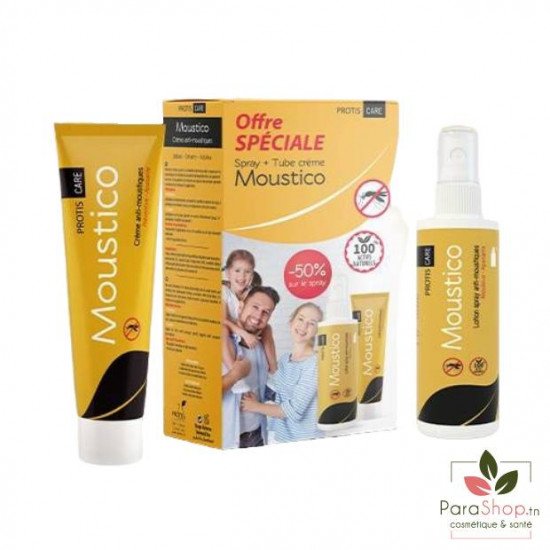 PROTIS PACK Moustico Spray + Creme Anti Moustique PROTIS PACK Moustico Spray + Creme Anti Moustique