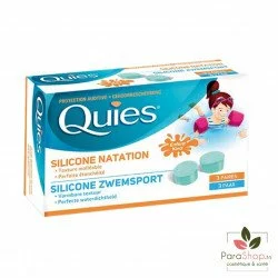 QUIES Protection Auditive Silicone Natation Enfant 6 Unites