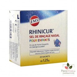 Rhinicur Sel de Rinçage Nasal pour Enfants 20 sachets
