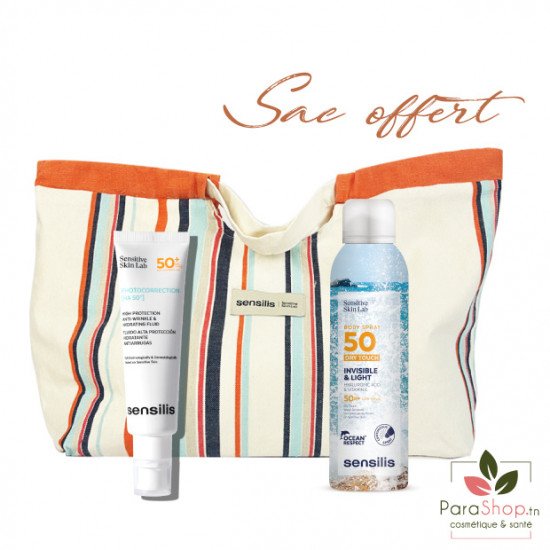 SENSILIS SAC Photocorrection HA 50 + Body Spray Toucher sec	