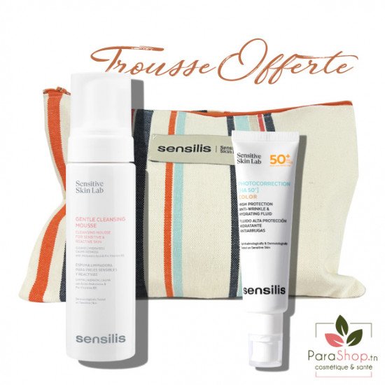SENSILIS TROUSSE Photocorrection HA 50+ Color + Gentle Cleansing MOUSSE 200ML SENSILIS TROUSSE Photocorrection HA 50+ Color + Gentle Cleansing MOUSSE 200ML