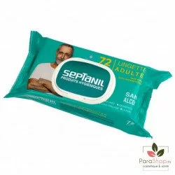 SEPTANIL LINGETTES DESINFECTANTES ADULTE EAU THERMALE BT/72