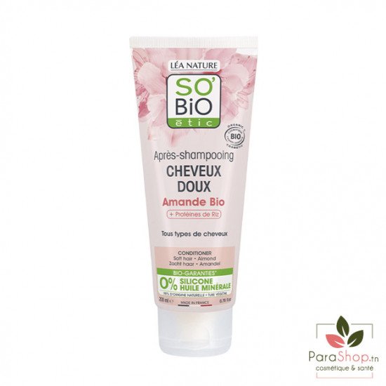 SO BIO SHAMPOOING CHEVEUX DOUX LAIT D’AMANDE 250ML