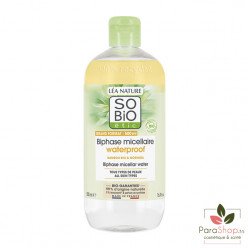 SO BIO BIPHASE MICELLAIRE WATERPROOF 500ML SO BIO BIPHASE MICELLAIRE WATERPROOF 500ML