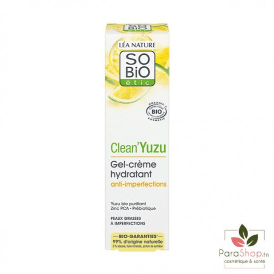 SO BIO CLEAN YUZU GEL CREME HYDRATANT ANTI IMPERFECTIONS 40ML