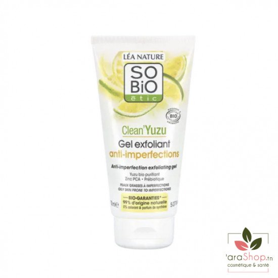 SO BIO CLEAN YUZU GEL EXFOLIANT ANTI IMPERFECTIONS 150ML