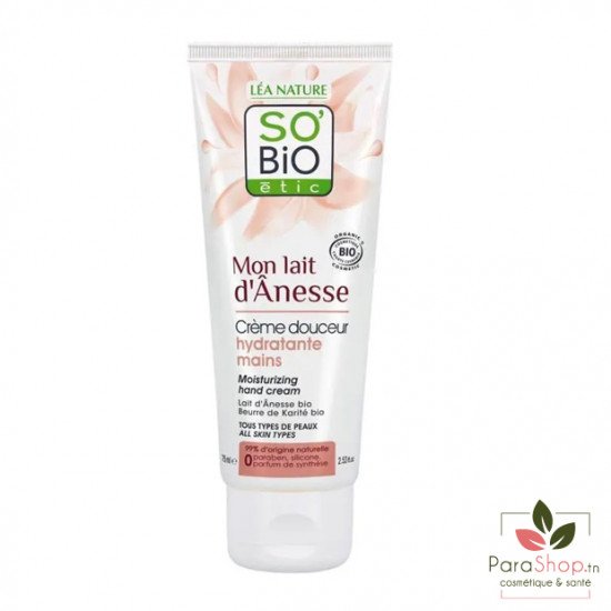 SO BiO CREME MAINS HYDRATANTE LAIT D'ANESSE 75ML