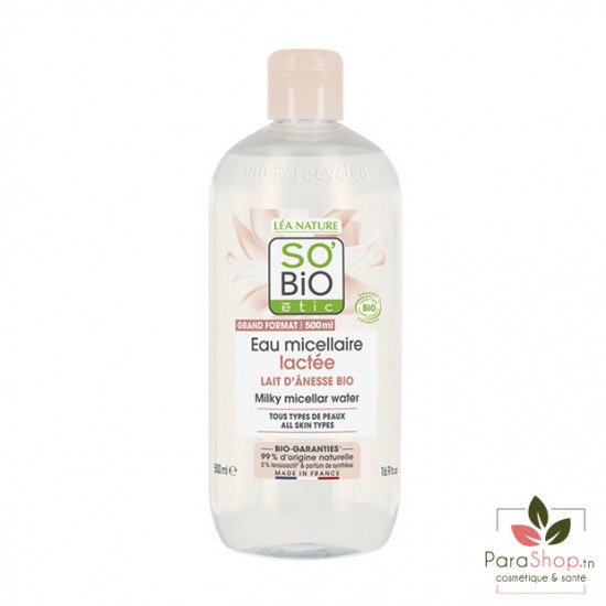 SO BiO Eau Micellaire Lactee 500ML