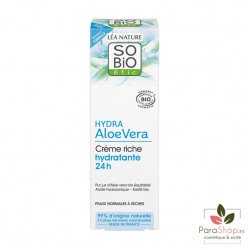 SO BIO HYDRA ALOE VERA CREME RICHE HYDRATANTE 24H 50ML SO BIO HYDRA ALOE VERA CREME RICHE HYDRATANTE 24H 50ML
