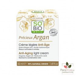 SO BIO PRECIEUX ARGAN CREME LEGERE ANTI AGE 50ML SO BIO PRECIEUX ARGAN CREME LEGERE ANTI AGE 50ML