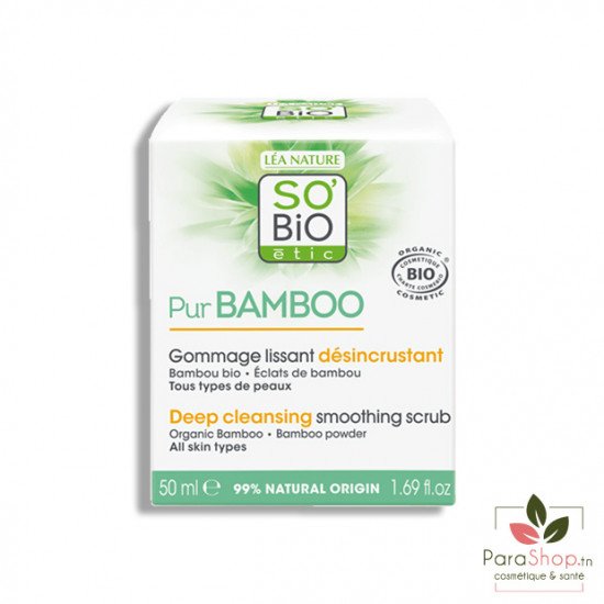 SO BIO PUR BAMBOO GOMMAGE LISSANT DESINCRUSTANT 50ML