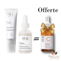 SVR PACK CLAIRIAL AMPOULE + NIGHT PEEL + AMPOULE C OFFERTE - BF 2025 SVR PACK CLAIRIAL AMPOULE + NIGHT PEEL + AMPOULE C OFFERTE - BF 2025