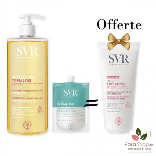 SVR PACK HYDRALIANE CREME + TOPIALYSE HUILE LAVANTE 1L + CREME 200ML OFFERTE - BF 2025