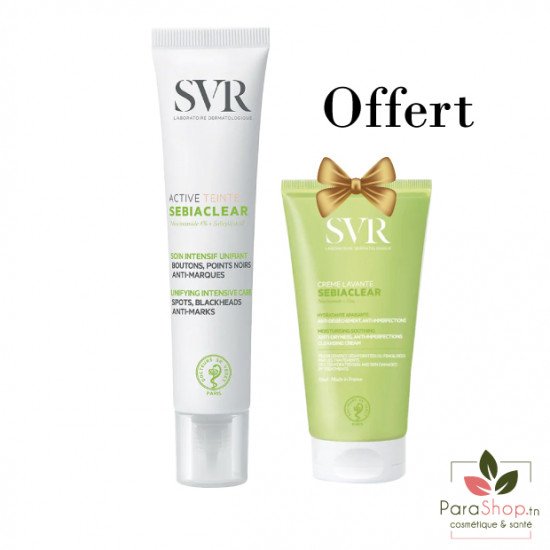 SVR PACK SEBIACLEAR Active Teinté 40ML​ + CREME LAVANTE 55ML OFFERTE - 2025
