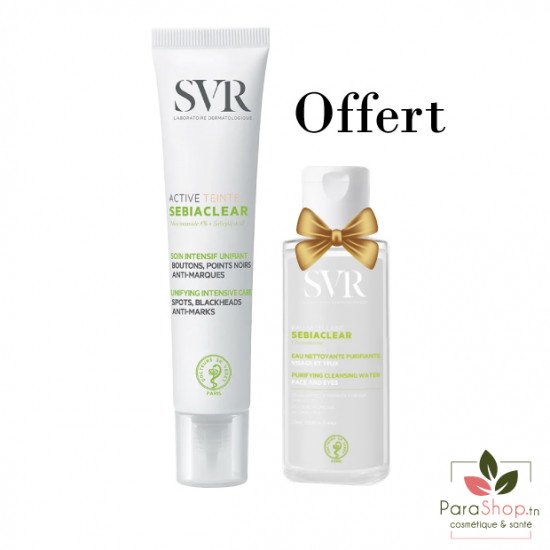 SVR PACK SEBIACLEAR Active Teinté 40ML​ + EAU MICELLAIRE 75ML OFFERTE - 2025