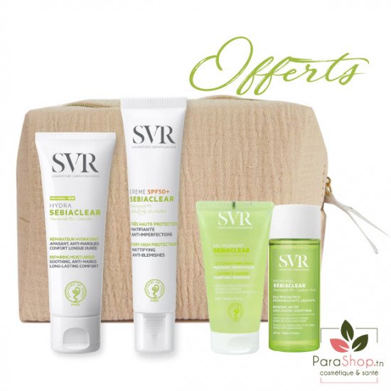 SVR PACK SEBIACLEAR CREME SPF50+ HYDRA + Micro-Peel 30ML OFFERT +GEL 55ML OFFERT - 2025 SVR PACK SEBIACLEAR CREME SPF50+ HYDRA + Micro-Peel 30ML OFFERT +GEL 55ML OFFERT - 2025
