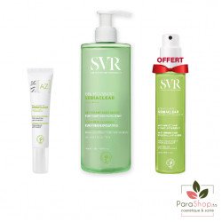 SVR PACK SEBIACLEAR GEL FLASH 15ML​ + GEL MOUSSANT 400ML + SPRAY OFFERT