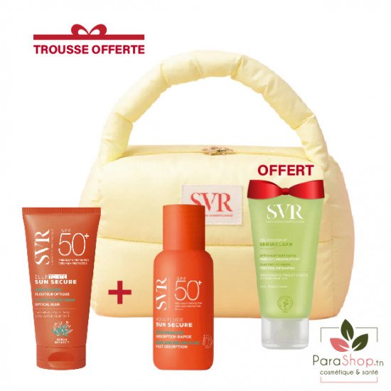 SVR PACK SUN SECURE AQUA FLUIDE + Blur Teinte + SEBIACLEAR GEL 55ML OFFERT- 2026