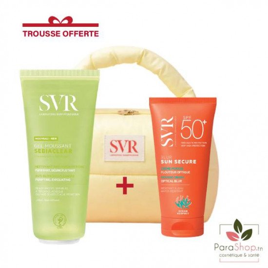 SVR PACK SUN SECURE BLUR SPF50+ SEBIACLEAR GEL 200ML - 2026 SVR PACK SUN SECURE BLUR SPF50+ SEBIACLEAR GEL 200ML - 2026