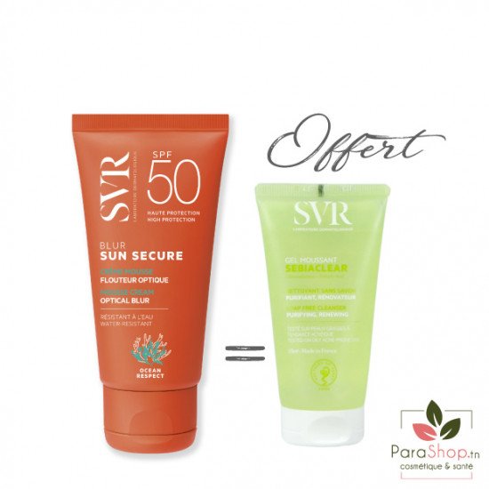 SVR PACK SUN SECURE BLUR SPF50+ SEBIACLEAR GEL 55ML OFFERT - 2025 SVR PACK SUN SECURE BLUR SPF50+ SEBIACLEAR GEL 55ML OFFERT - 2025