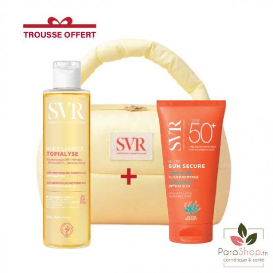 SVR PACK SUN SECURE BLUR SPF50+ TOPIALYSE HUILE LAVANTE 200ML - 2026 SVR PACK SUN SECURE BLUR SPF50+ TOPIALYSE HUILE LAVANTE 200ML - 2026