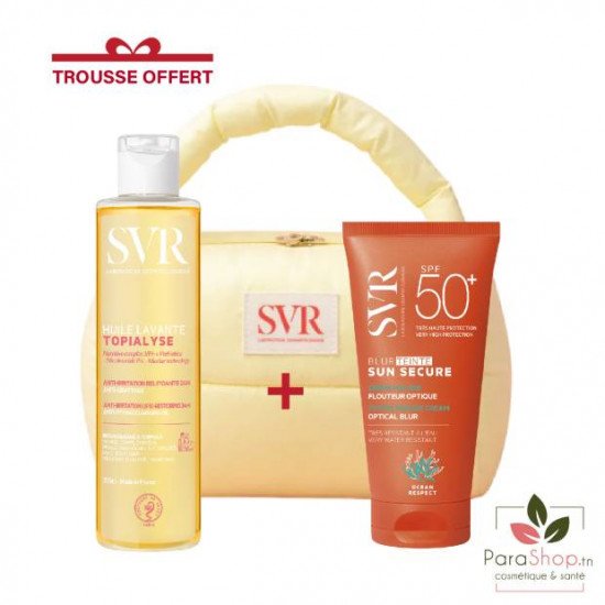 SVR PACK SUN SECURE BLUR TEINTE SPF50+ TOPIALYSE HUILE LAVANTE 200ML - 2026 SVR PACK SUN SECURE BLUR TEINTE SPF50+ TOPIALYSE HUILE LAVANTE 200ML - 2026