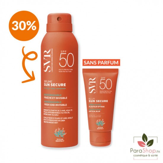 SVR PACK SUN SECURE Brume (-30%) + Blur Sans Parfum - 2025 