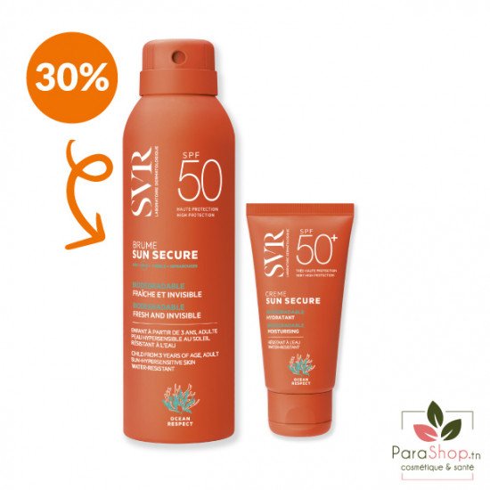 SVR PACK SUN SECURE Brume (-30%) + Creme SPF50+ - 2025 