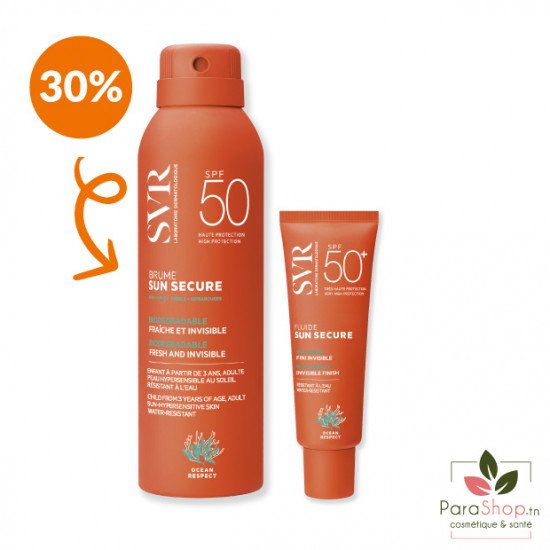 SVR PACK SUN SECURE Brume (-30%) + Fluide SPF50+ - 2025 