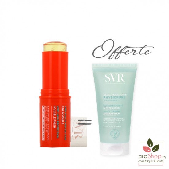 SVR PACK SUN SECURE Easy Stick SPF50+ + PHYSIOPURE GELEE MOUSSANTE 55ML OFFERTE - 2025 SVR PACK SUN SECURE Easy Stick SPF50+ + PHYSIOPURE GELEE MOUSSANTE 55ML OFFERTE - 2025