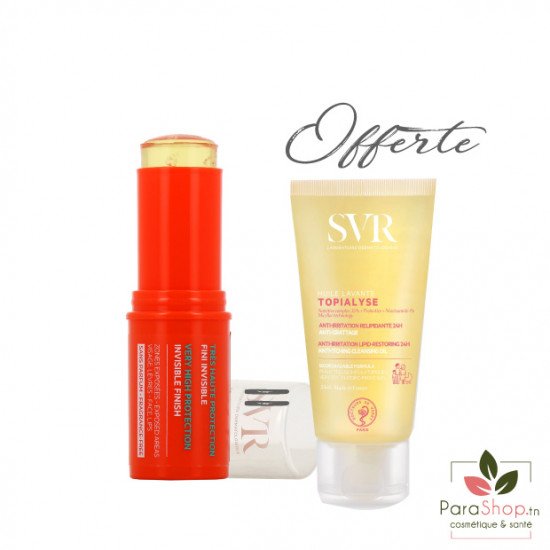 SVR PACK SUN SECURE Easy Stick SPF50+ + TOPIALYSE HUILE LAVANTE 55ML OFFERTE - 2025 SVR PACK SUN SECURE Easy Stick SPF50+ + TOPIALYSE HUILE LAVANTE 55ML OFFERTE - 2025