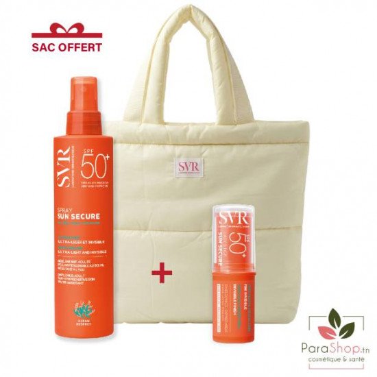 SVR PACK SUN SECURE Spray SPF50+ + Easy Stick SPF50+ - 2026 SVR PACK SUN SECURE Spray SPF50+ + Easy Stick SPF50+ - 2026