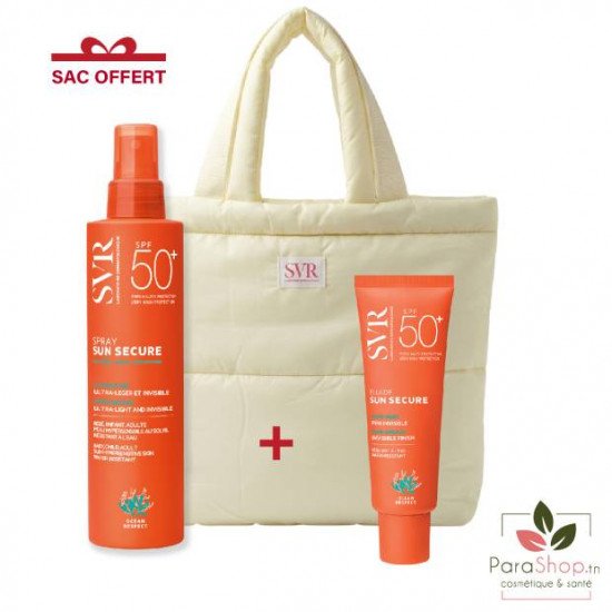 SVR PACK SUN SECURE Spray SPF50+ + FLUIDE SPF50+ - 2026 SVR PACK SUN SECURE Spray SPF50+ + FLUIDE SPF50+ - 2026