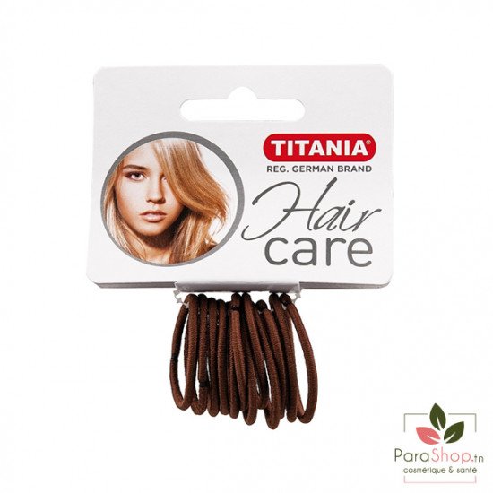 TITANIA 12 Elastiques Marrons 3CMX2MM - 7801