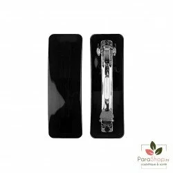 TITANIA 2 Barrettes Noires 8.5x2.5CM - 7859B